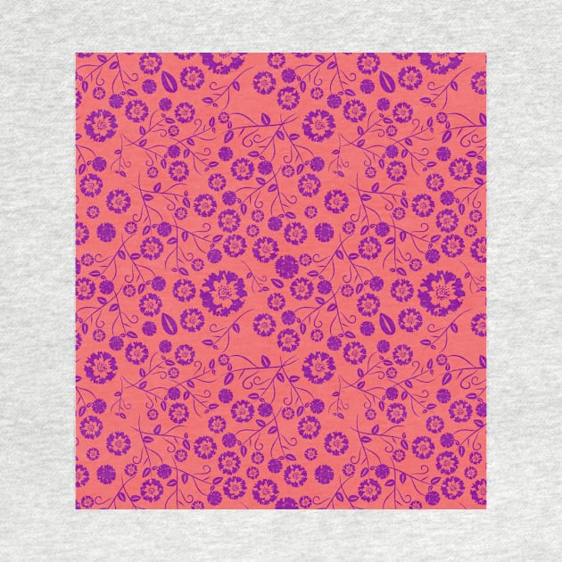 Pink & Purple Floral Pattern by FloralPatterns